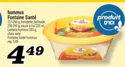 Marché Richelieu HUMMUS FONTAINE SANTÉ | FONTAINE SANTÉ HUMMUS offer