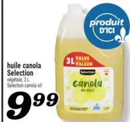Marché Richelieu HUILE CANOLA SELECTION VÉGÉTALE | SELECTION CANOLA OIL offer