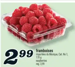 Marché Richelieu fRAMBOISES | RASPBERRIES offer