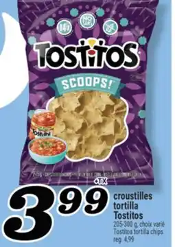 Marché Richelieu CROUSTILLES TORTILLA TOSTITOS | TOSTITOS TORTILLA CHIPS offer