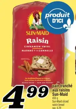 Marché Richelieu PAIN TRANCHÉ AUX RAISINS SUN‑MAID | SUN-MAID SLICED RAISIN BREAD offer