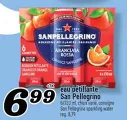 Marché Richelieu EAU PÉTILLANTE SAN PELLEGRINO | SAN PELLEGRINO SPARKLING WATER offer