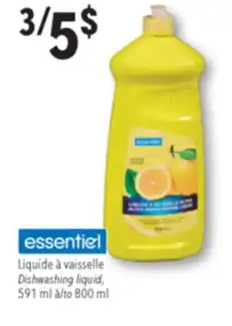 Familiprix ESSENTIEL, Dishwashing liquid, 800 ml offer