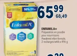 Familiprix ENFAMIL A+, Powdered infant formula, 2 refills x 496 g offer