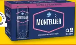 Familiprix MONTELLIER Carbonated natural spring water, 10x 355ml offer