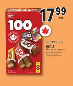 Familiprix NESTLÉ, Mini barres assorties, 100 unités offer