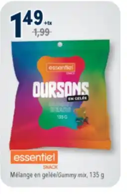 Familiprix ESSENTIEL SNACK, Gummy mix, 135 g offer