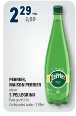 Familiprix PERRIER, Carbonated water, 1 litre offer