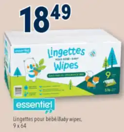 Familiprix ESSENTIEL, Baby wipes, 9X64 offer