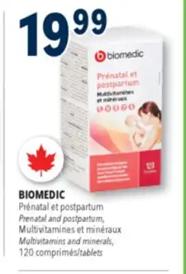 Familiprix BIOMEDIC,Prenatal and postpartum, Multivitamins and minerals, 120 tablets offer
