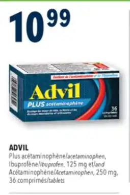 Familiprix ADVIL Plus acétaminophène, Ibuprofène, 125mg et Acétaminophène 250mg, 36comprimés offer