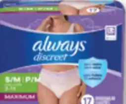 Familiprix ALWAYS, Discreet, Selected incontinence underwears offer