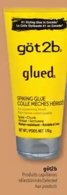 Familiprix göt2b, Selected hair products offer
