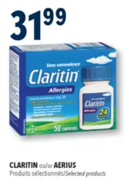 Familiprix AERIUS ou CLARITIN, Produits sélectionnés offer