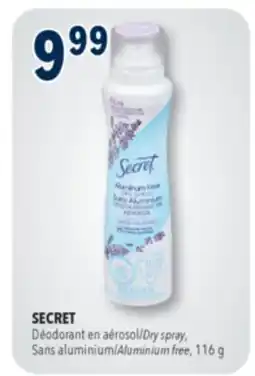 Familiprix SECRET Selected antiperspirants or deodorants sprays offer