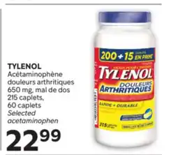Brunet TYLENOL Acétaminophène douleurs arthritiques offer