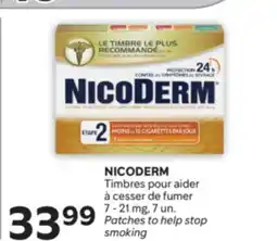 Brunet NICODERM Timbres pour aider à cesser de fumer 7-21mg offer