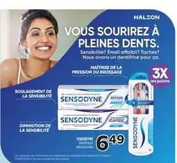 Brunet SENSODYNE dentifrices sélectionnés offer