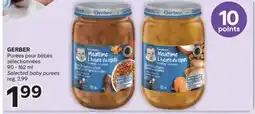 Brunet GERBER Purées pour bébés sélectionnées offer