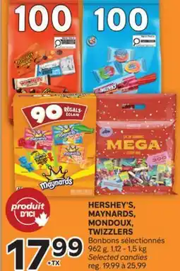 Brunet HERSHEY'S, MAYNARDS, MONDOUX, TWIZZLERS Bonbons sélectionnés candies offer