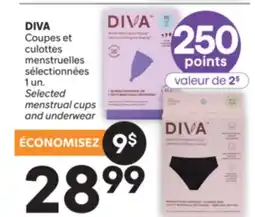 Brunet Selected menstrual cups and underwear offer