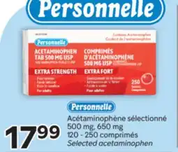 Brunet PERSONNELLE Acétaminophène sélectionné 500 mg, 650 mg offer