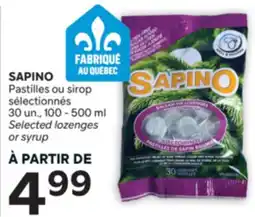 Brunet SAPINO Pastilles ou sirop sélectionnés offer