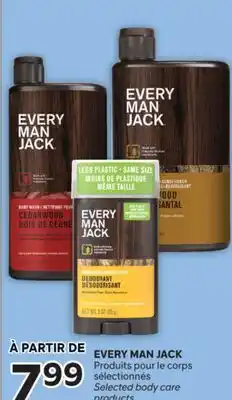 Brunet EVERY MAN JACK Produits pour le corps sélectionnés offer