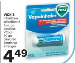 Brunet VICK'S Inhalateur sélectionné 1 un. ou pastilles VCool offer