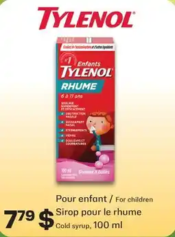 Jean Coutu TYLENOL For children Cold syrup offer