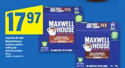 Maxi CAPSULES DE CAFÉ MAXWELL HOUSE | COFFEE PODS, 30 un offer