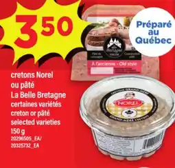 Maxi CRETONS NOREL OU PÂTÉ | LA BELLE BRETAGNE, 150 G offer