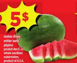 Maxi MELON D'EAU ENTIER SANS PÉPINS | WHOLE SEEDLESS WATERMELON offer