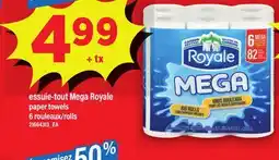Maxi ESSUIE-TOUT MEGA ROYALE | PAPER TOWELS, 6 ROULEAUX/ROLLS offer