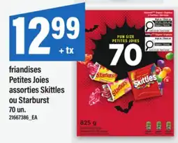 Maxi FRIANDISES PETITES JOIES | ASSORTIES SKITTLES OU STARBURST, 70 UN offer