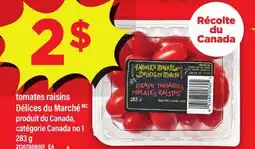 Maxi TOMATES RAISINS DÉLICES DU MARCHÉ MC, 283 G offer