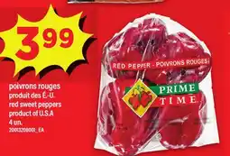 Maxi POIVRONS ROUGES | RED SWEET PEPPERS , 4 UN offer