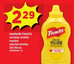 Maxi MOUTARDE FRENCH'S | MUSTARD, 325-400 mL offer