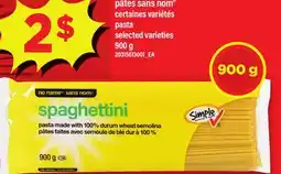 Maxi PÂTES SANS NOM | PASTA, 900 G offer