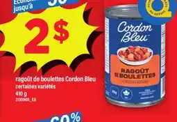 Maxi RAGOÛT DE BOULETTES CORDON BLEU, 410 G offer