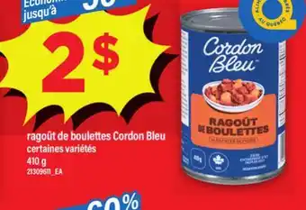 Maxi RAGOÛT DE BOULETTES CORDON BLEU, 410 G offer