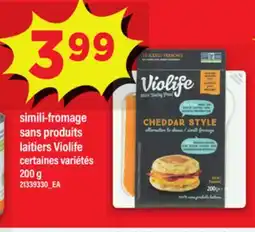 Maxi SIMILI-FROMAGE SANS PRODUITS SANS PRODUITS LAITIERS VIOLIFE, 200 G offer