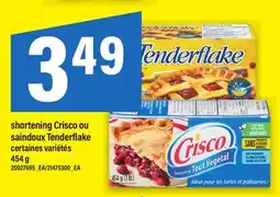 Maxi SHORTENING CRISCO OU SAINDOUX TENDERFLAKE, 454 G offer