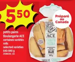 Maxi PETITS PAINS BOULANGERIE ACE | ROLLS, 640-840 G offer