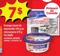 Maxi FROMAGE BOULE DE MOZZARELLA 340 G OU MASCARPONE 275 G TRE STELLE offer