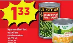 Maxi LÉGUMES GÉANT VERT OU LE SIEUR, 341/398 ML offer