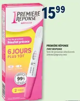 Familiprix FIRST RESPONSE pregnancy tests offer
