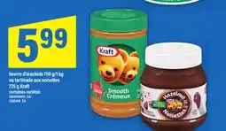 Maxi BEURRE D'ARACHIDE 750 G/1 KG OU TARTINADE AUX NOISETTES | KRAFT, 725 G offer