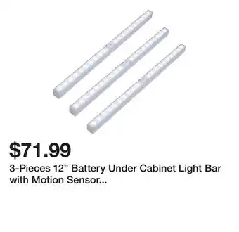 Wayfair 3-Pieces 12 Battery Under Cabinet Light Bar with Motion Sensor 3P-CLOSET-20 offer