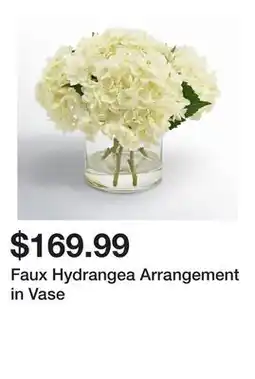 Wayfair Faux Hydrangea Arrangement in Vase offer